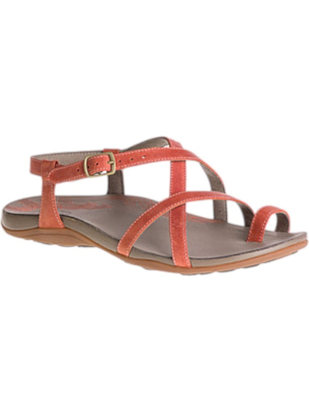 Chaco's Dorra Leather Toe Loop Hiking/Walking Sandal - Autumn - 9